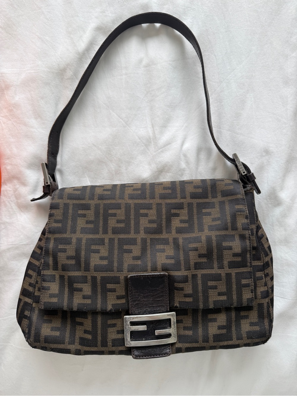 Fendi Brown Monogram Shoulder Bag